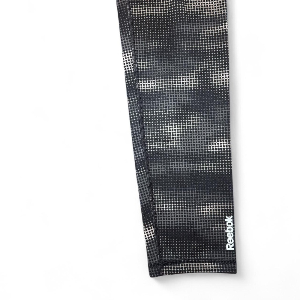 Reebok Women’s Grey Abstract Print Activewear Running Leggings - MEDIUM - Picture 6 of 8